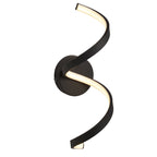 Astral Exterior Twist LED Wall Light In Black Finish IP44 95601