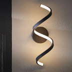 Astral Exterior Twist LED Wall Light In Black Finish IP44 95601