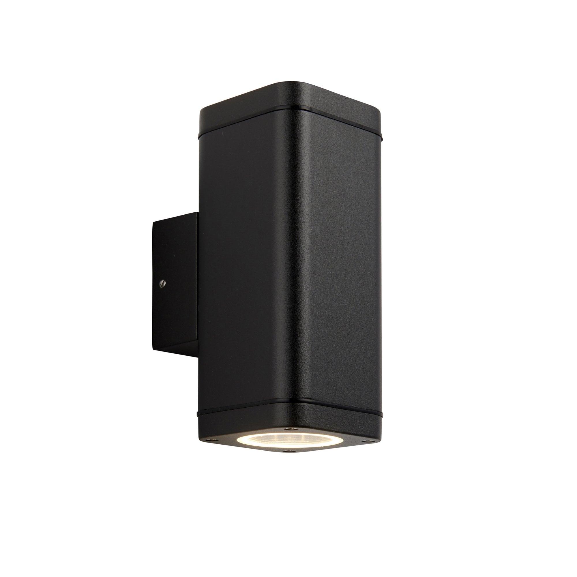 Milton Exterior 2 Light Wall Light in Textured Black IP44 96911