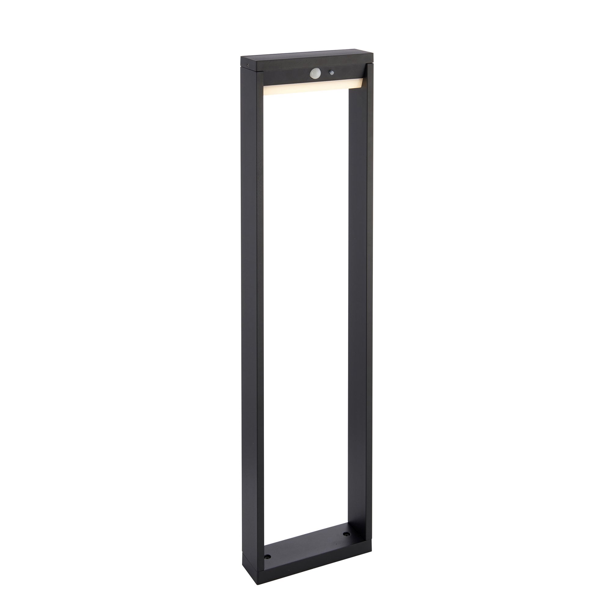 Dannah Exterior PIR Photocell Bollard Light In Textured Black Finish IP44 96936
