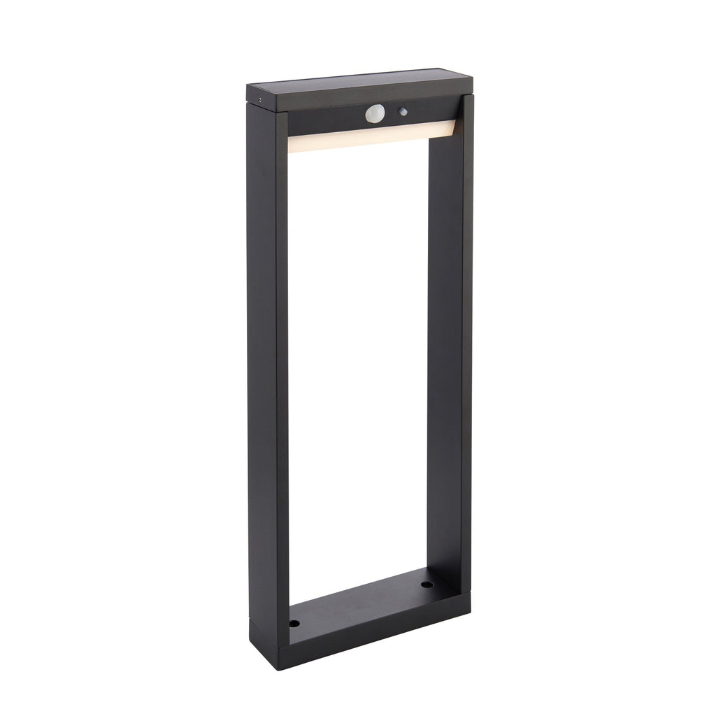 Dannah Exterior PIR Photocell Post Light In Textured Black Finish IP44 96935