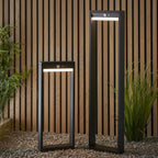 Dannah Exterior PIR Photocell Post Light In Textured Black Finish IP44 96935