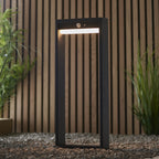 Dannah Exterior PIR Photocell Post Light In Textured Black Finish IP44 96935
