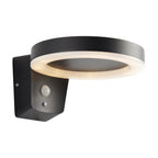 Ebro Exterior PIR Photocell Wall Light In Textured Black Finish IP44 96933