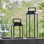 Linterna Photocell Exterior Table Lamp In Textured Black Finish IP44 96931