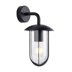 Quinn Single Exterior Wall Light In Textured Black Finish IP44 96922