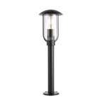Quinn Single Exterior Post Light In Textured Black Finish IP44 96923