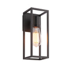Herbert Exterior Single Box Light In Textured Black Finish IP44 91993