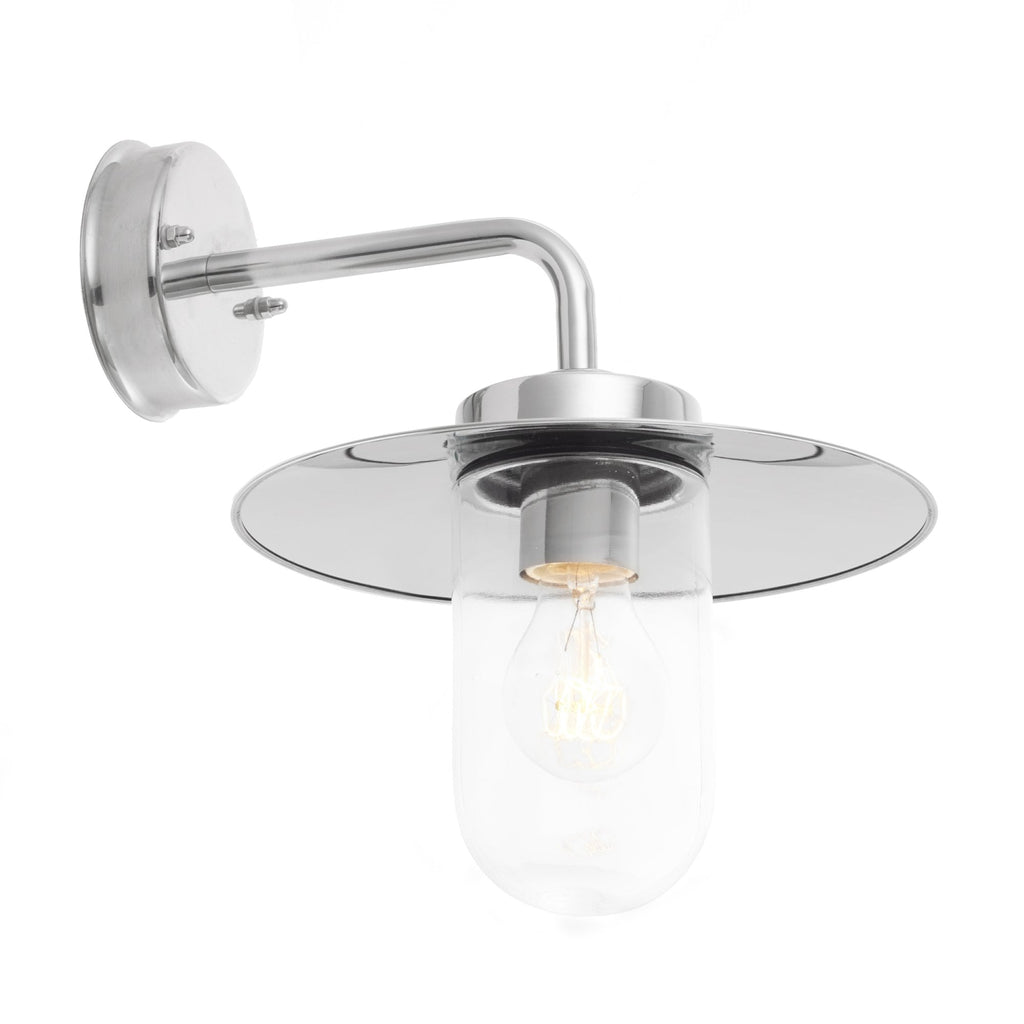 Addison Outdoor Fisherman Wall Light In Polished Stainless Steel Finish IP44 76597