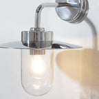 Addison Outdoor Fisherman Wall Light In Polished Stainless Steel Finish IP44 76597