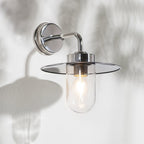 Addison Outdoor Fisherman Wall Light In Polished Stainless Steel Finish IP44 76597