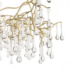 Willow 5 Light Crystal Ceiling Pendant Light In Champagne Finish LA3756144-Q