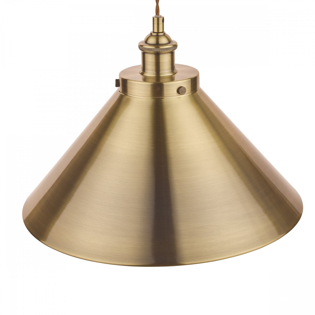 Rufus 1 Light Ceiling Pendant Light In Antique Brass Finish LA3756151-Q