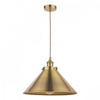 Rufus 1 Light Ceiling Pendant Light In Antique Brass Finish LA3756151-Q