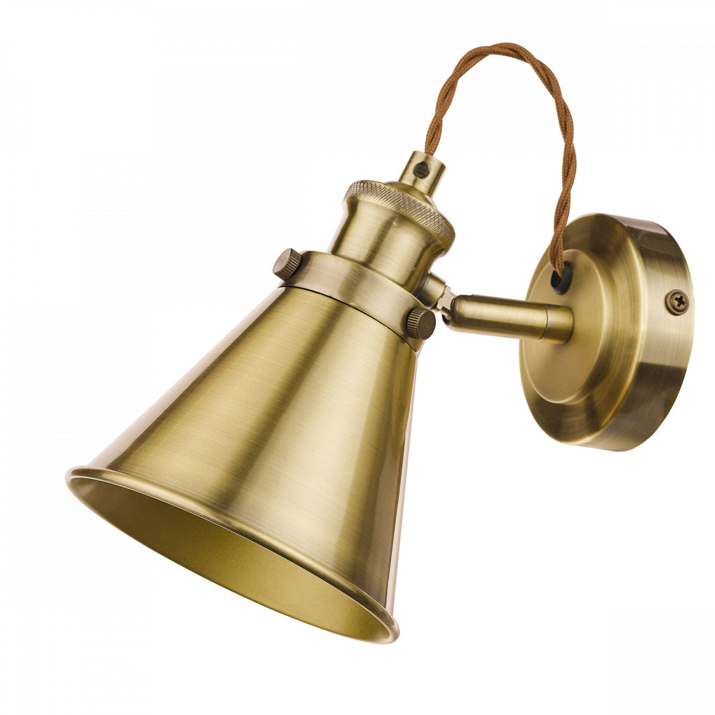 Rufus 1 Light Wall Light In Antique Brass Finish LA3756155-Q
