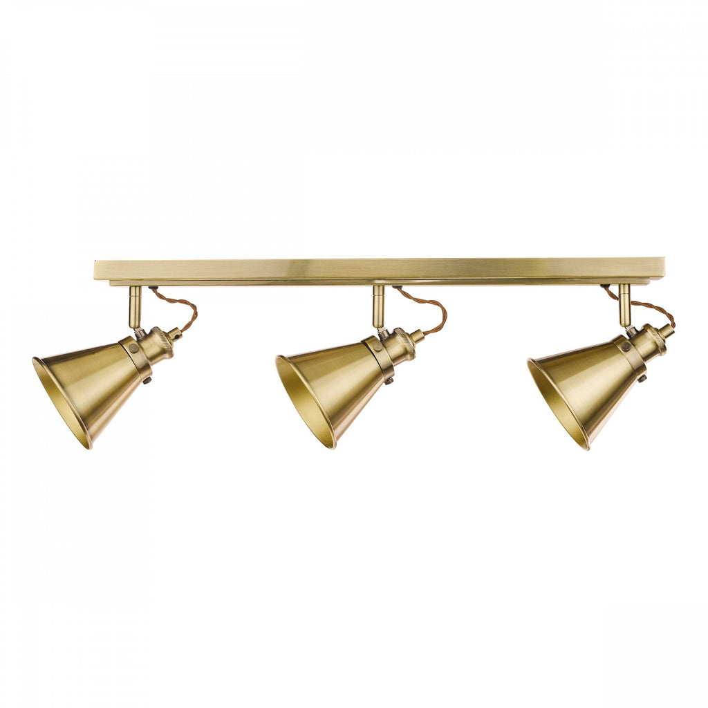 Rufus 3 Light Ceiling Bar Spotlight In Antique Brass Finish LA3756158-Q