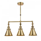 Rufus 3 Light Ceiling Bar Pendant In Antique Brass Finish LA3756149-Q