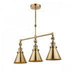 Rufus 3 Light Ceiling Bar Pendant In Antique Brass Finish LA3756149-Q