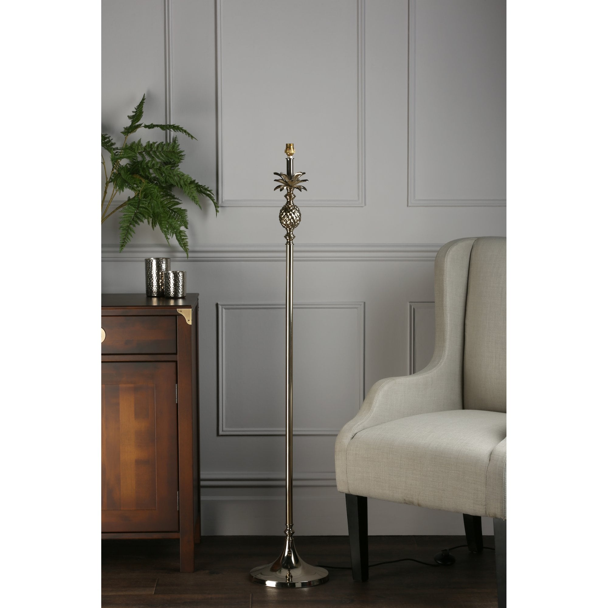 Penelope Floor Lamp Base Only In Polished Champagne Finish LA3734201-Q