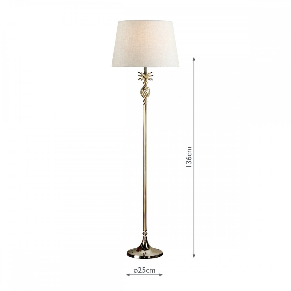 Penelope Floor Lamp Base Only In Polished Champagne Finish LA3734201-Q