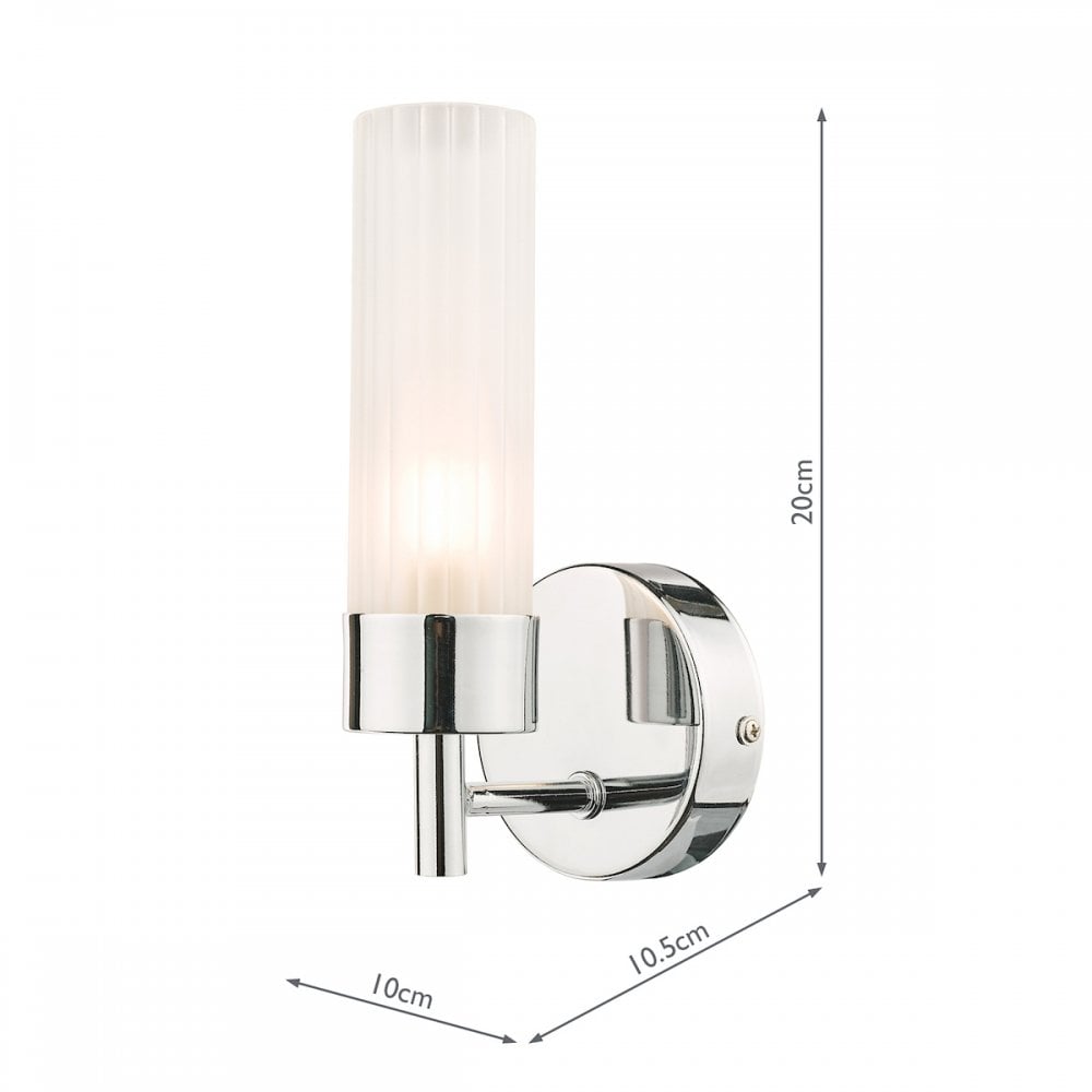 Howard Bathroom Wall Light In Polished Chrome Finish IP44 LA3756153-Q