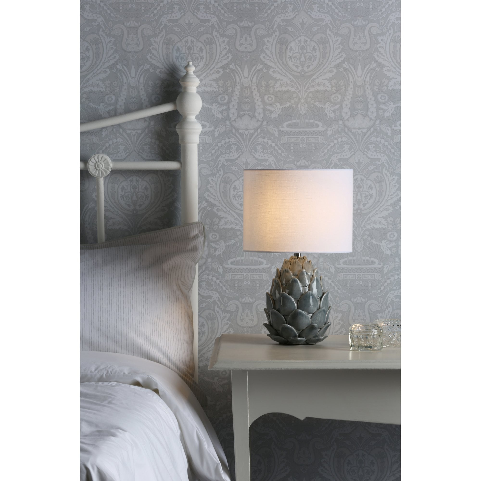 Gresford Ceramic Table Lamp With Ivory Drum Shade LA3756167-Q
