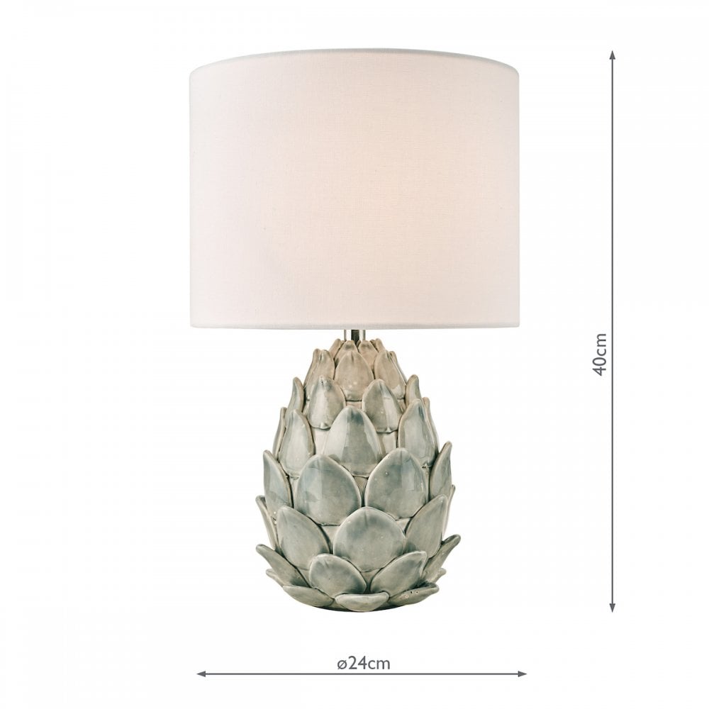 Gresford Ceramic Table Lamp With Ivory Drum Shade LA3756167-Q