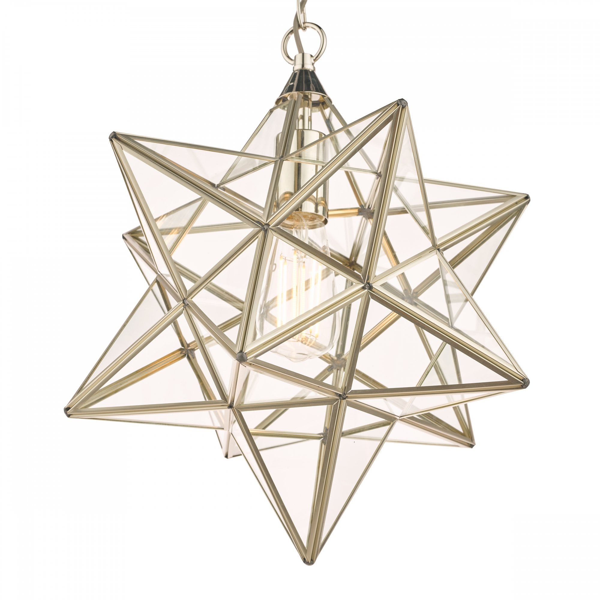 Large Star Ceiling Pendant Light In Silver Finish LA3756152-Q