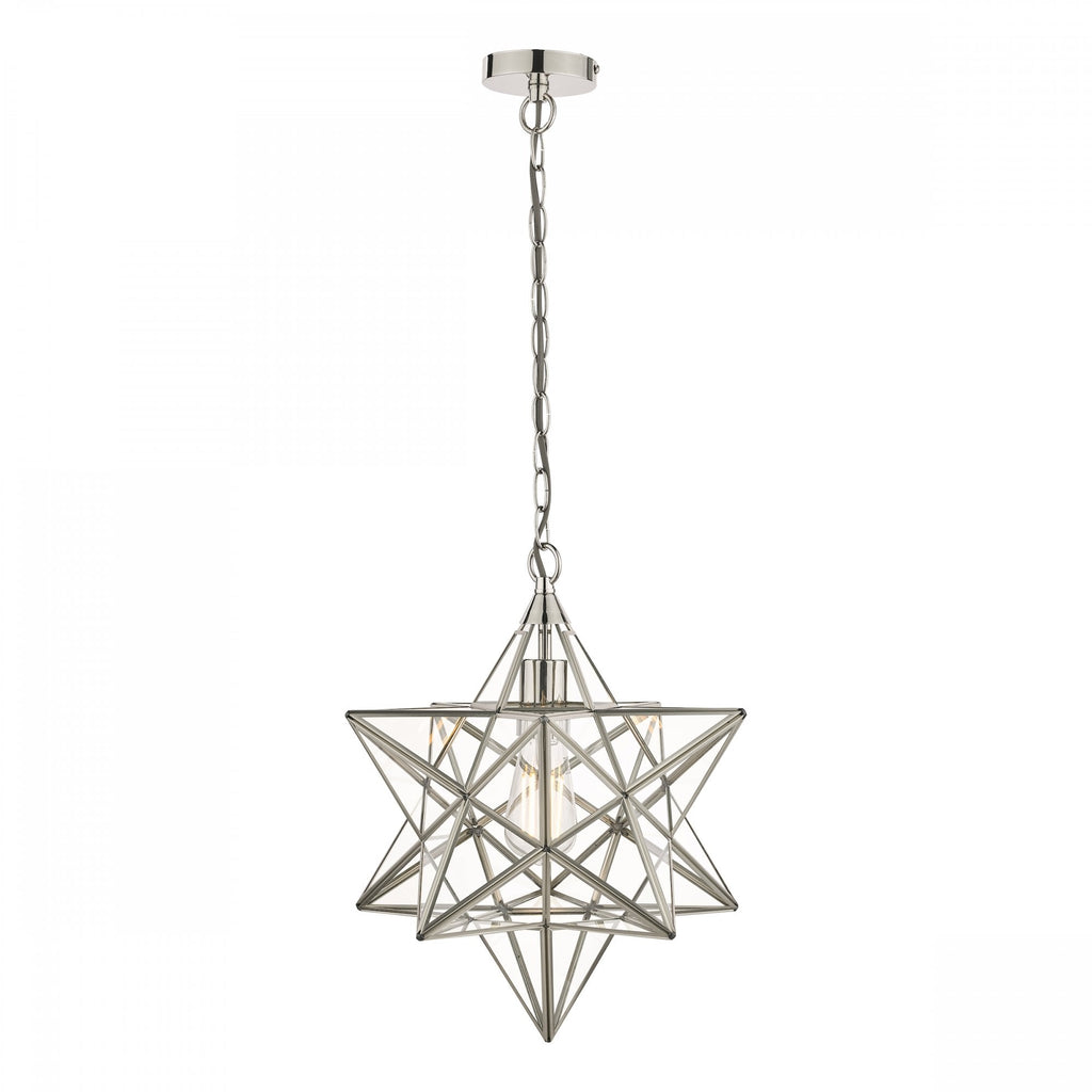 Large Star Ceiling Pendant Light In Silver Finish LA3756152-Q
