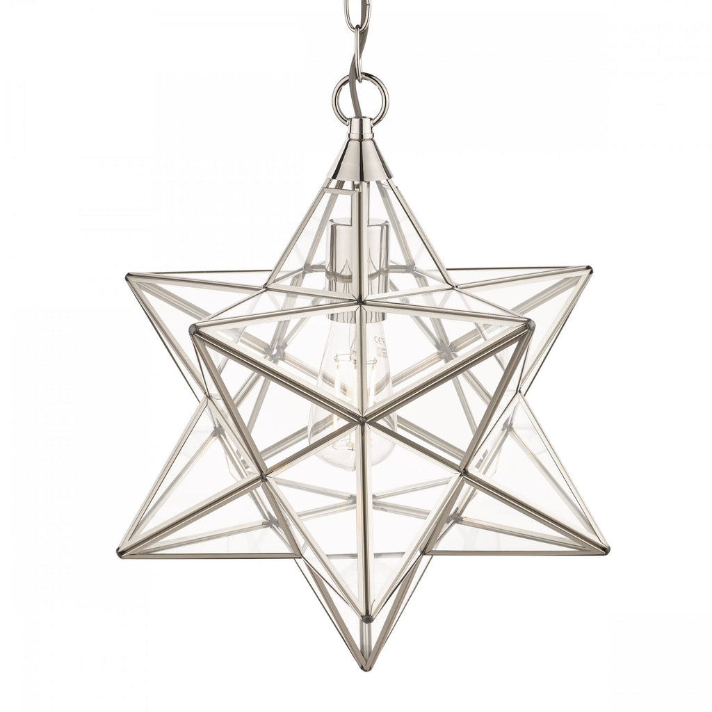 Large Star Ceiling Pendant Light In Silver Finish LA3756152-Q