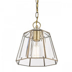 Clayton Lantern Ceiling Pendant Light In Antique Brass Finish LA3756154-Q