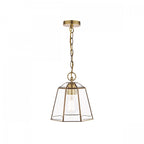 Clayton Lantern Ceiling Pendant Light In Antique Brass Finish LA3756154-Q