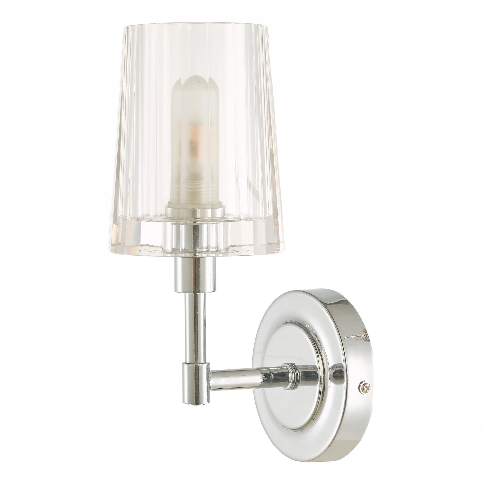Blake Bathroom Crystal Wall Light In Polished Chrome Finish LA3756189-Q