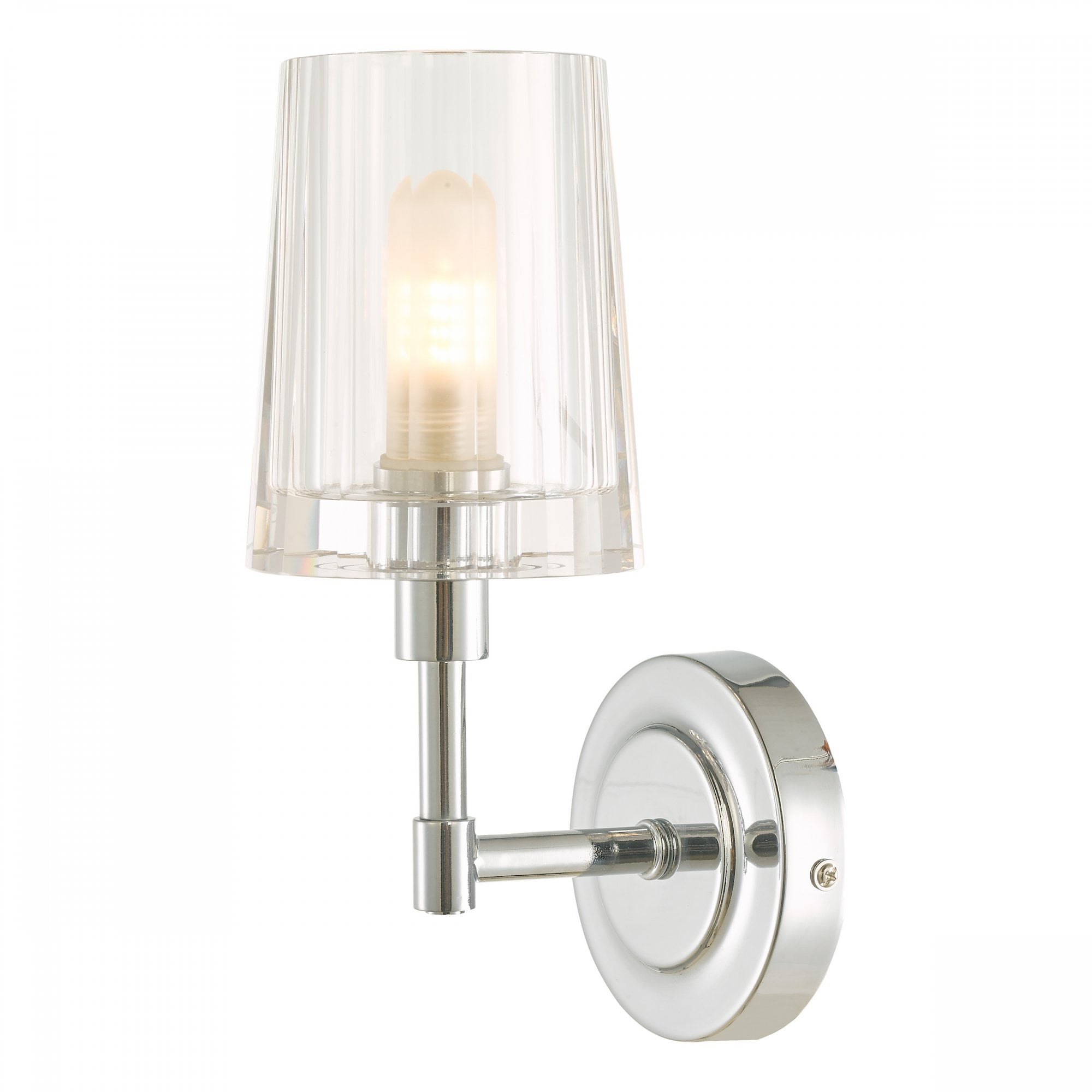 Blake Bathroom Crystal Wall Light In Polished Chrome Finish LA3756189-Q