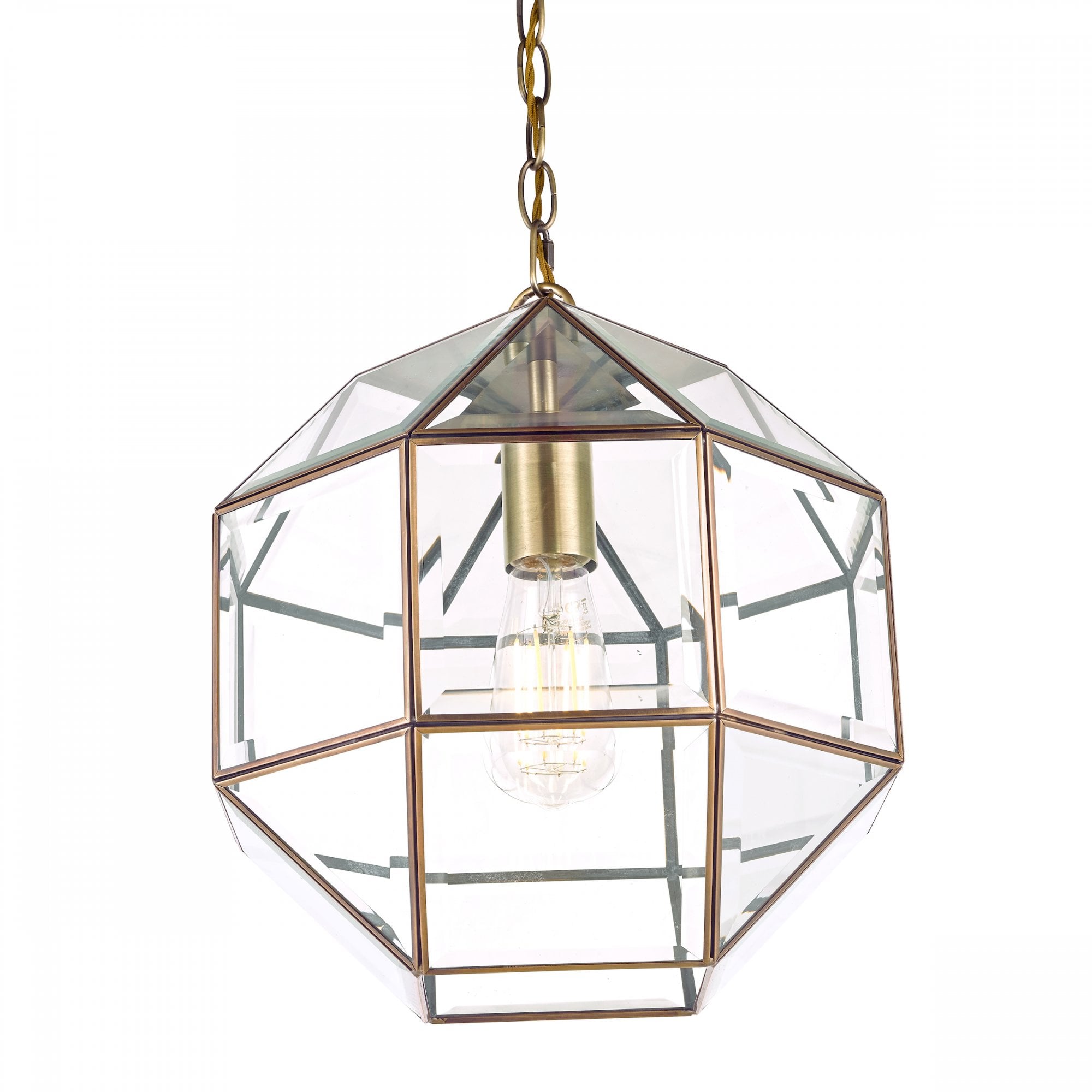 Blackwell Lantern Ceiling Pendant Light In Antique Brass Finish LA3756159-Q