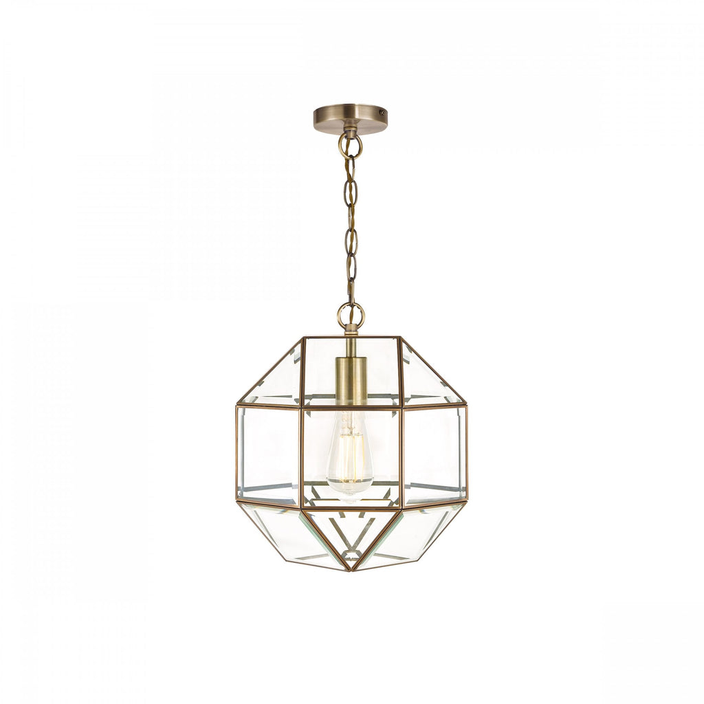 Blackwell Lantern Ceiling Pendant Light In Antique Brass Finish LA3756159-Q