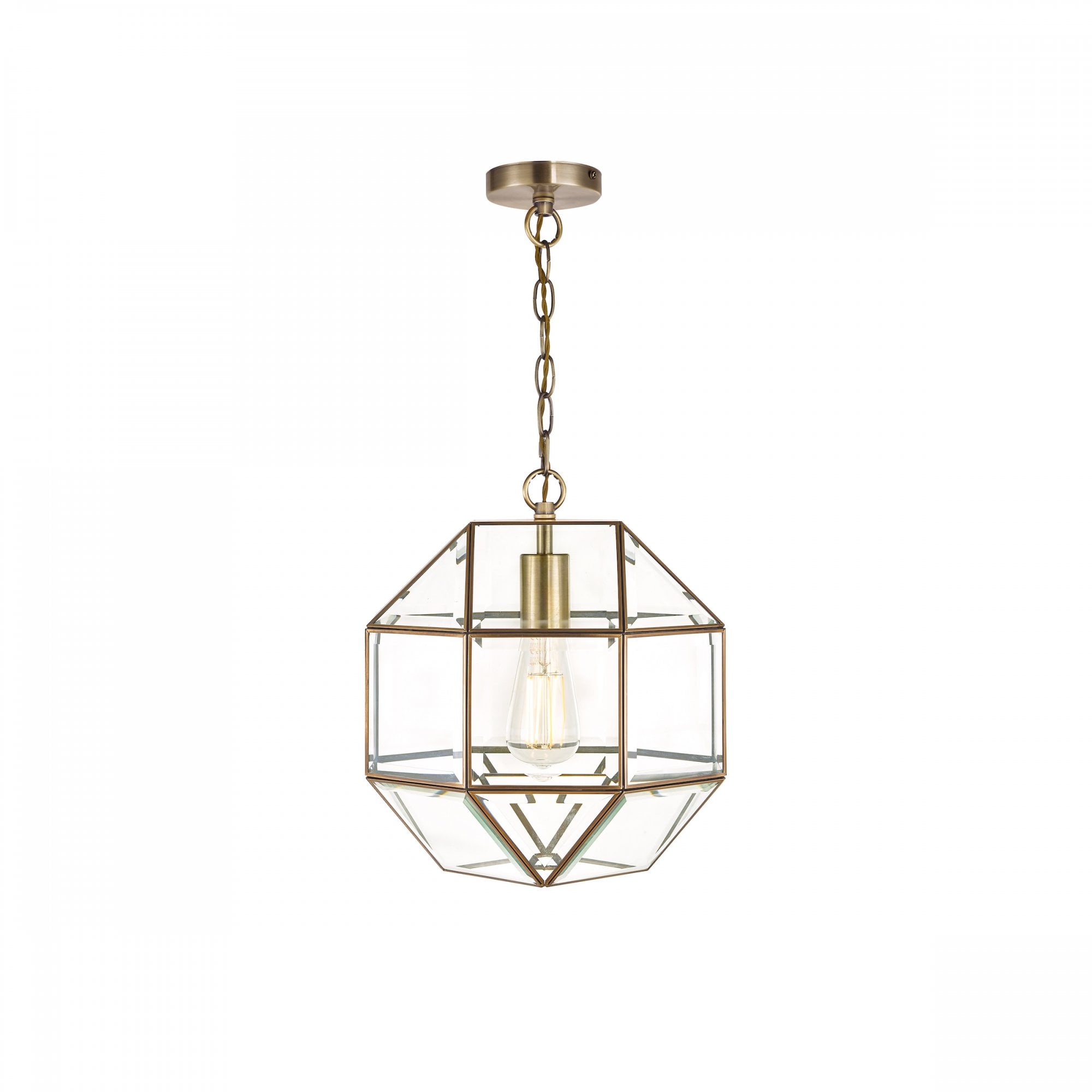 Blackwell Lantern Ceiling Pendant Light In Antique Brass Finish LA3756159-Q