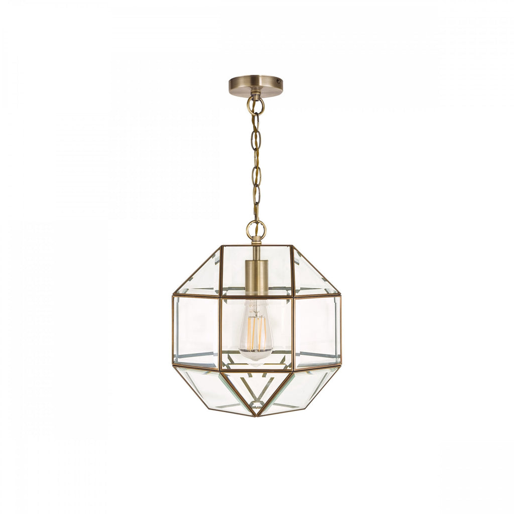 Blackwell Lantern Ceiling Pendant Light In Antique Brass Finish LA3756159-Q