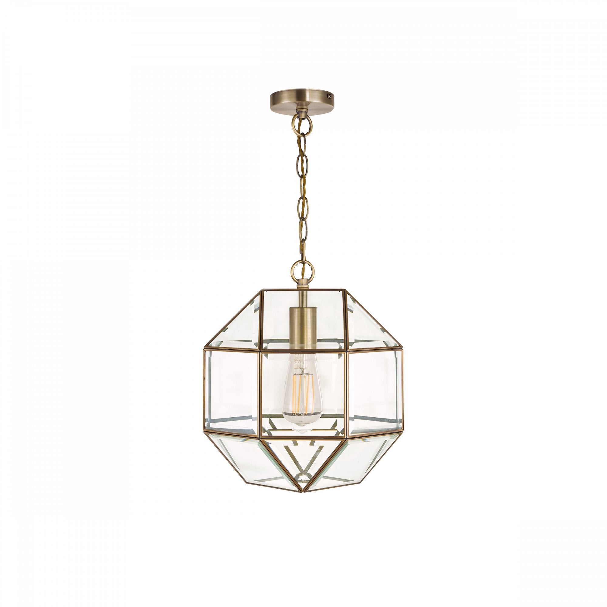 Blackwell Lantern Ceiling Pendant Light In Antique Brass Finish LA3756159-Q
