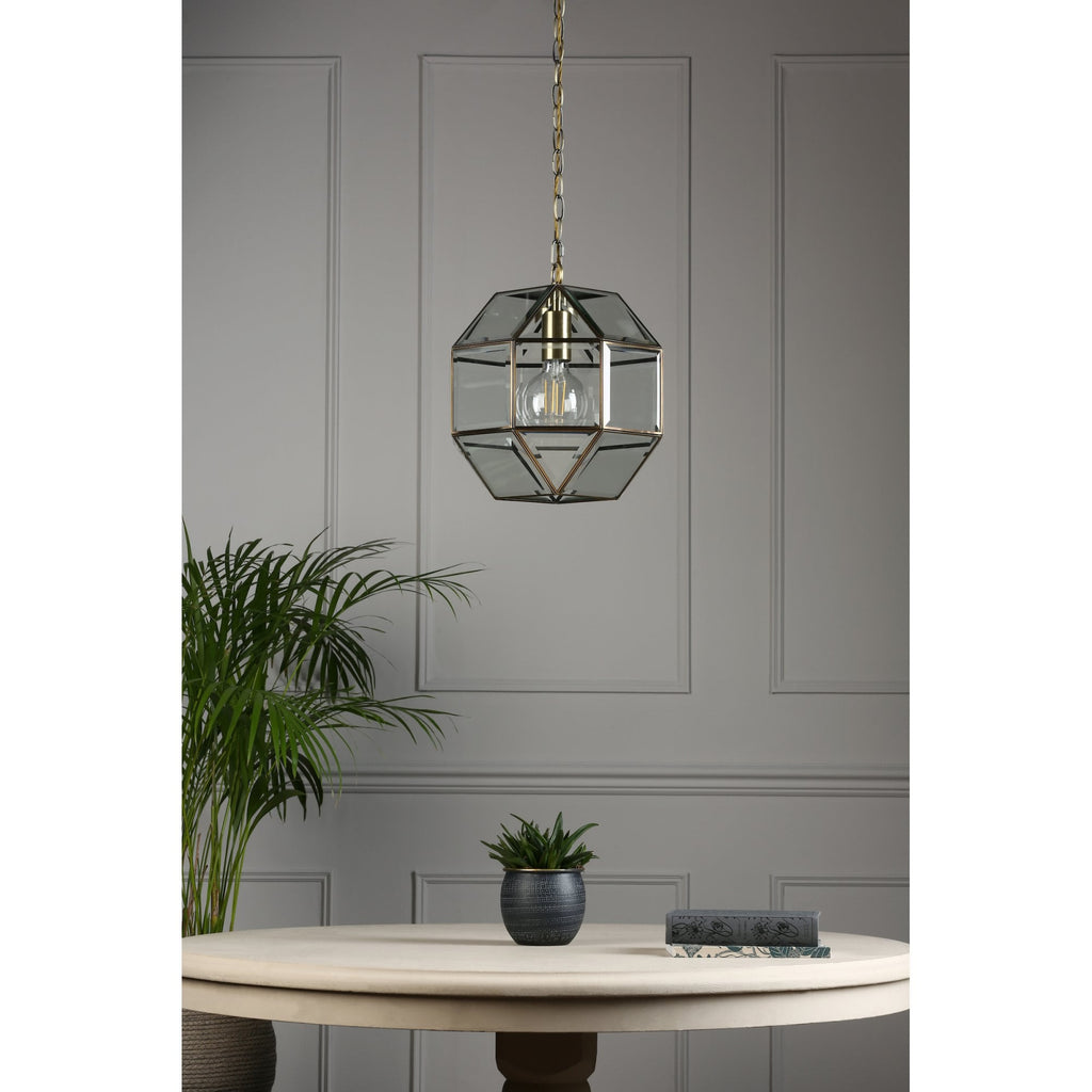 Blackwell Lantern Ceiling Pendant Light In Antique Brass Finish LA3756159-Q