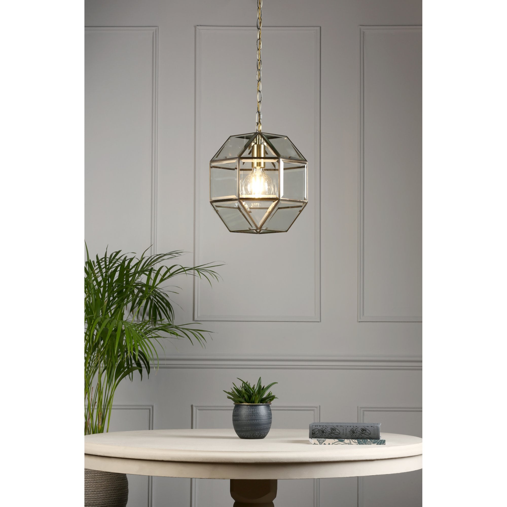 Blackwell Lantern Ceiling Pendant Light In Antique Brass Finish LA3756159-Q