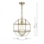 Blackwell Lantern Ceiling Pendant Light In Antique Brass Finish LA3756159-Q