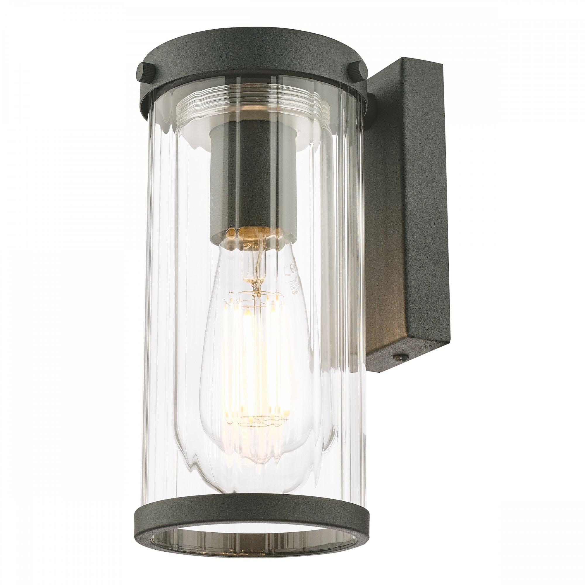 Arthur Exterior Wall Light In Matt Black Finish IP44 LA3756165-Q