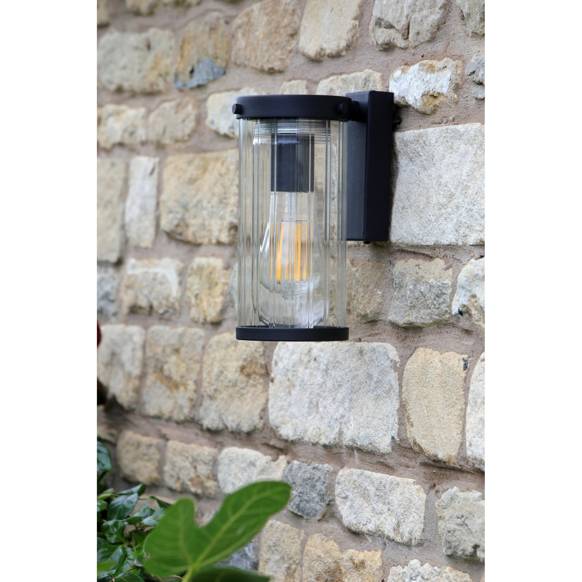 Arthur Exterior Wall Light In Matt Black Finish IP44 LA3756165-Q
