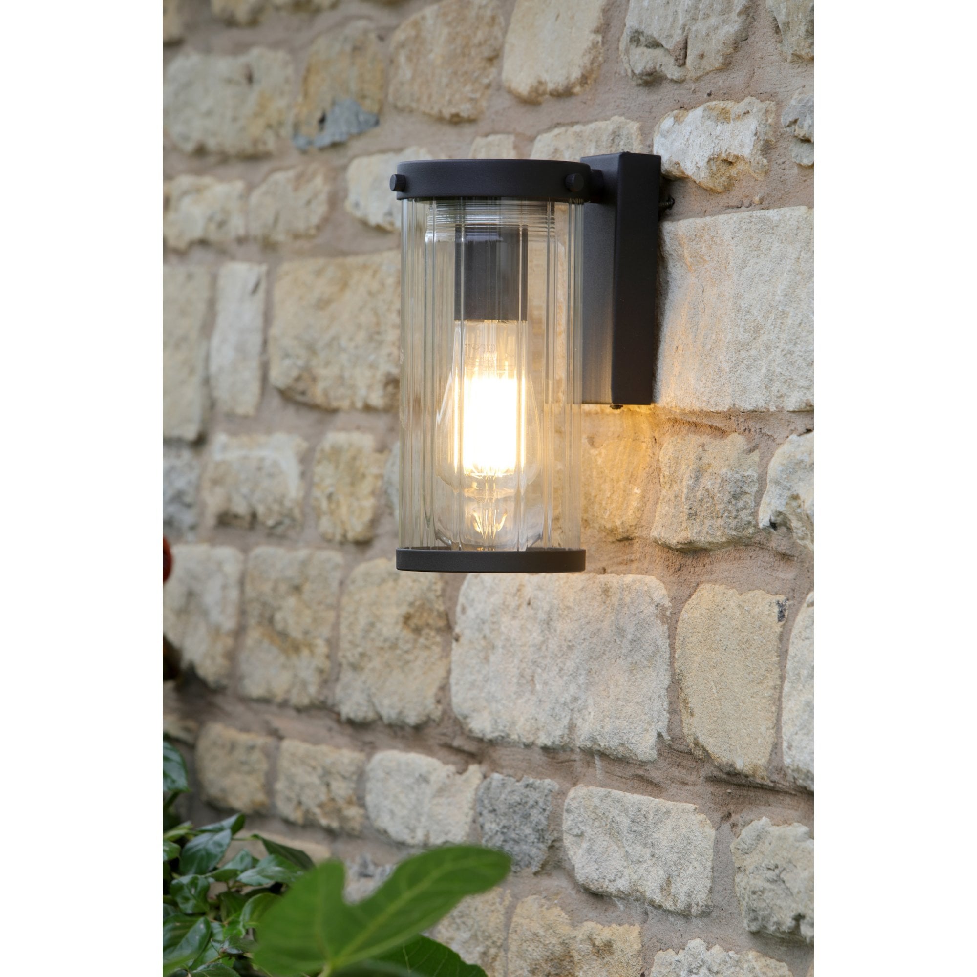 Arthur Exterior Wall Light In Matt Black Finish IP44 LA3756165-Q