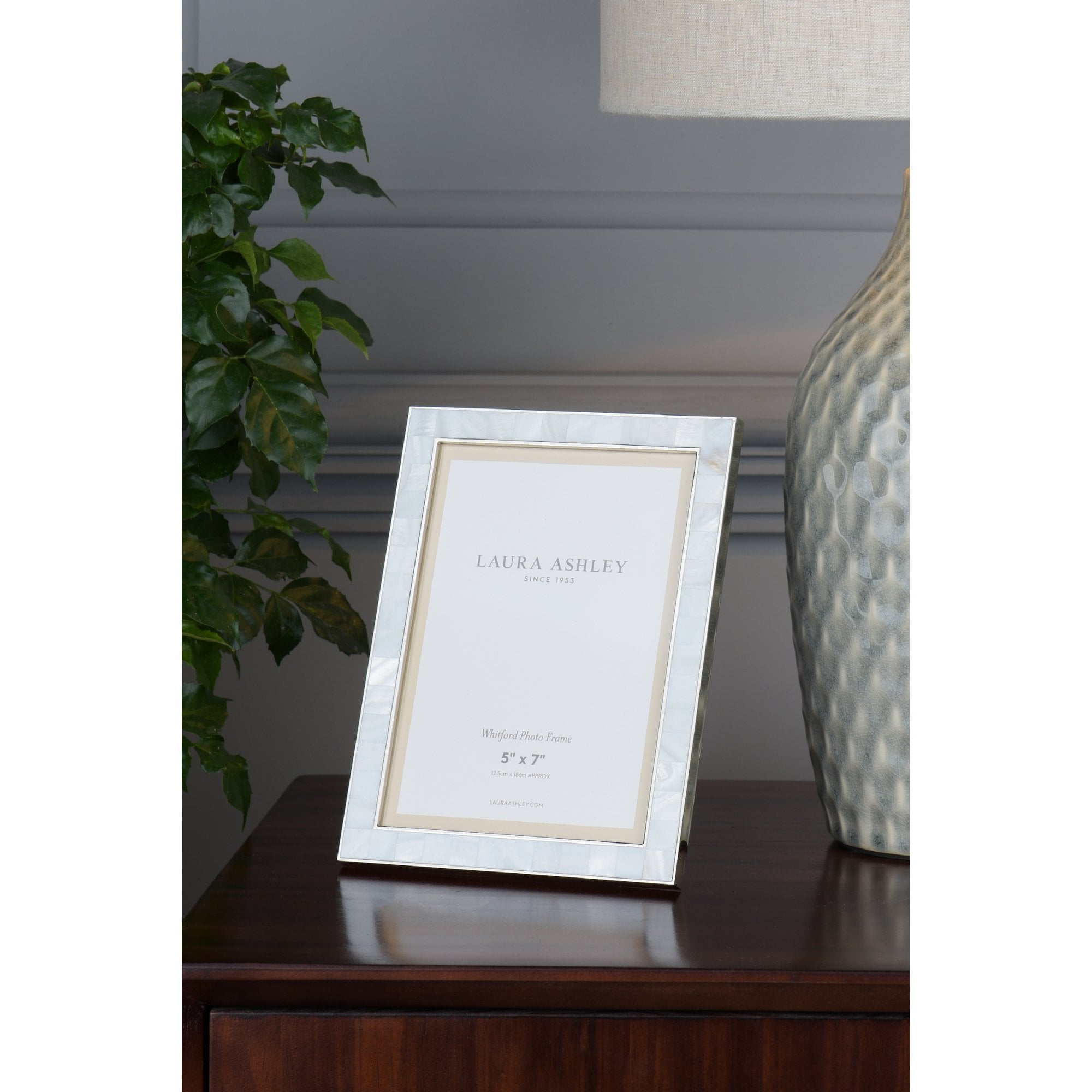 Whitford Photo Frame In Polished Nickel 5 x 7" LA3756182-Q