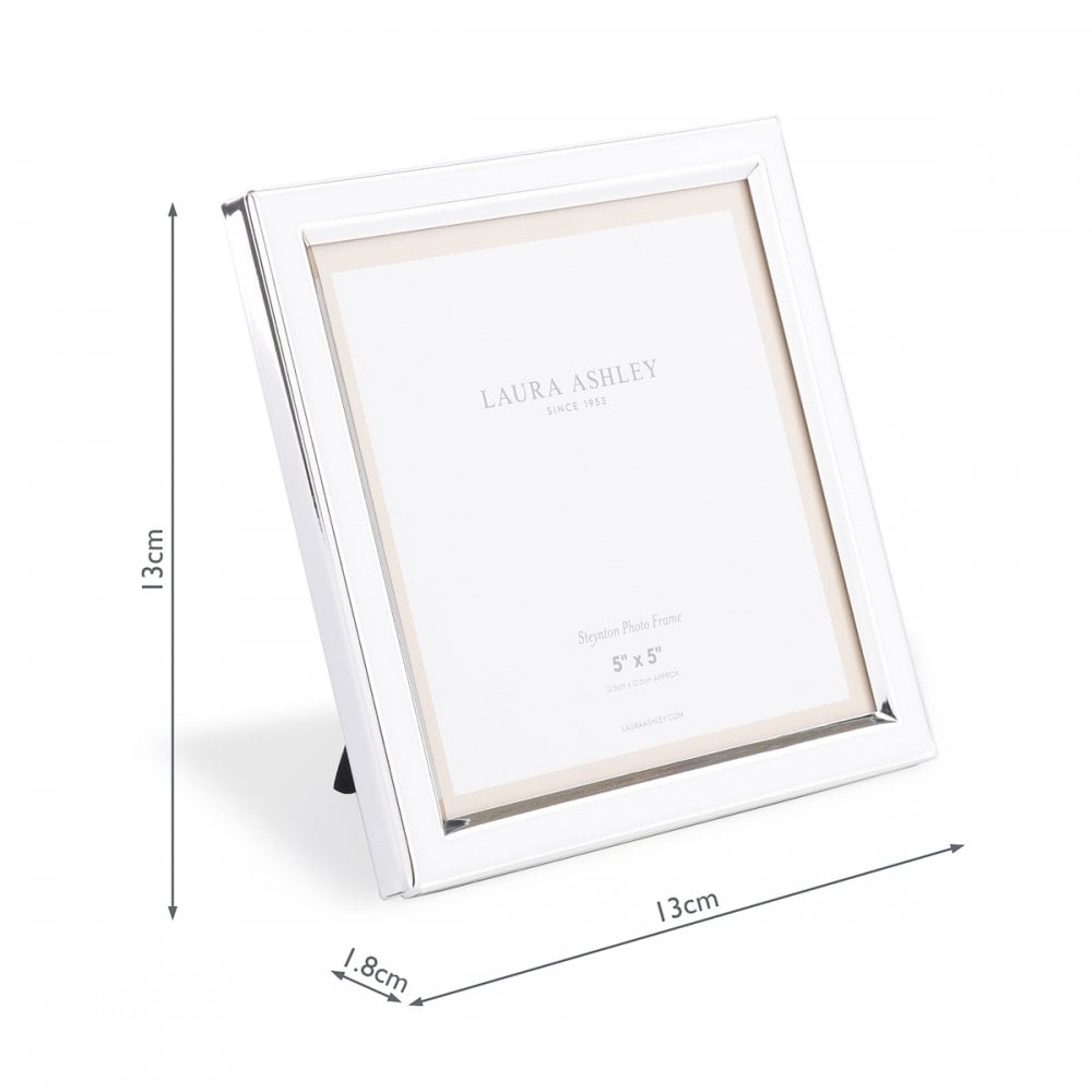Steynton Photo Frame In Polished Silver Finish 5 x 5" LA3756179-Q
