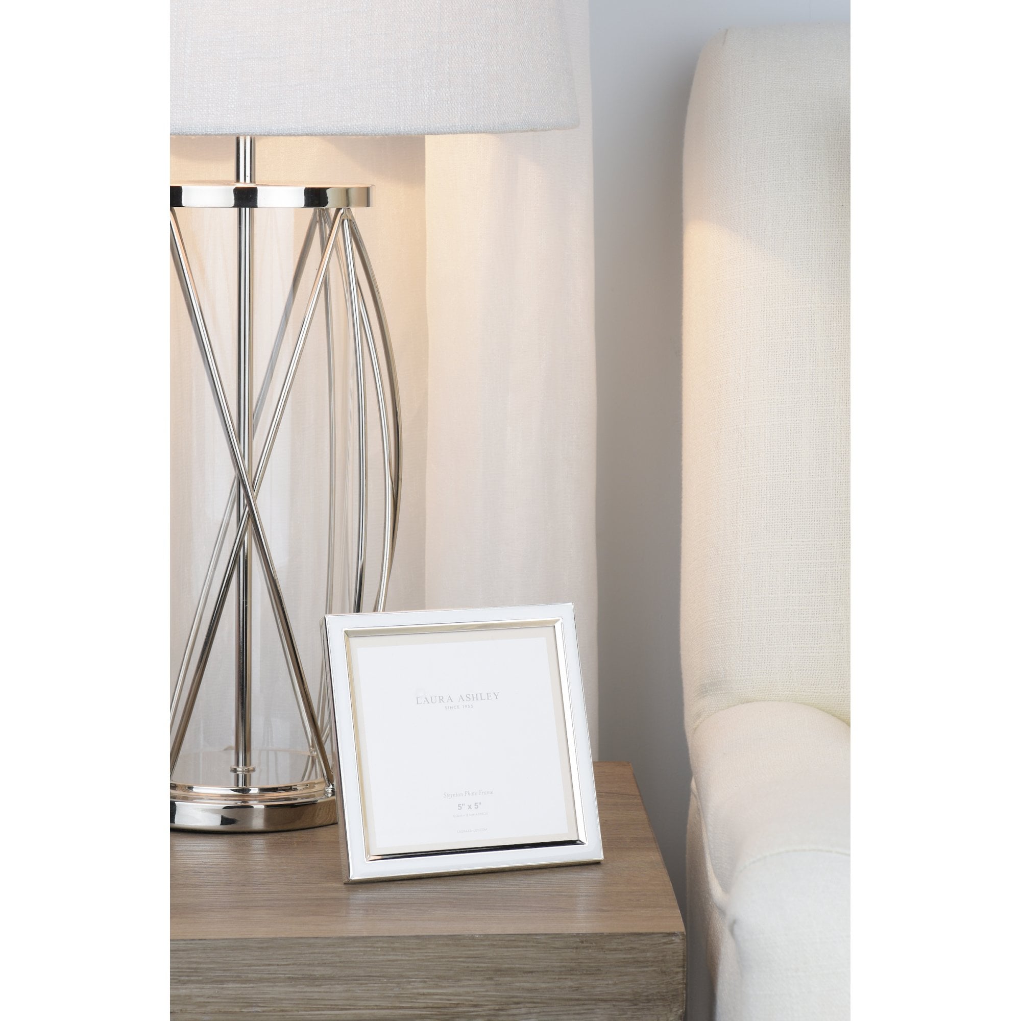 Steynton Photo Frame In Polished Silver Finish 5 x 5" LA3756179-Q