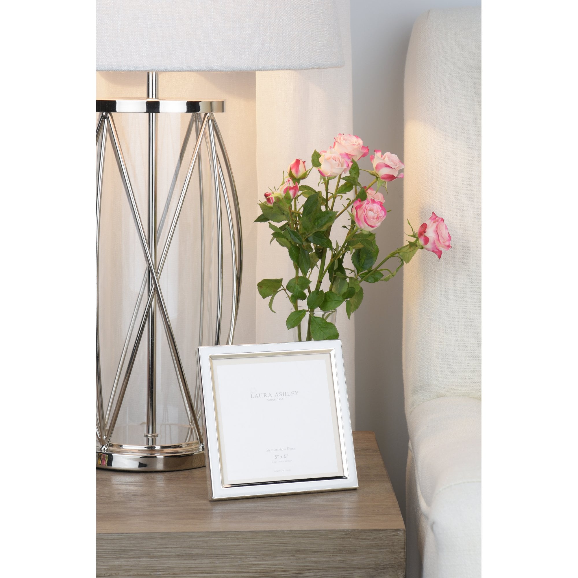 Steynton Photo Frame In Polished Silver Finish 5 x 5" LA3756179-Q