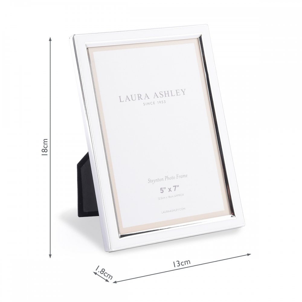 Steynton Photo Frame In Polished Silver Finish 5 x 7" LA3756180-Q